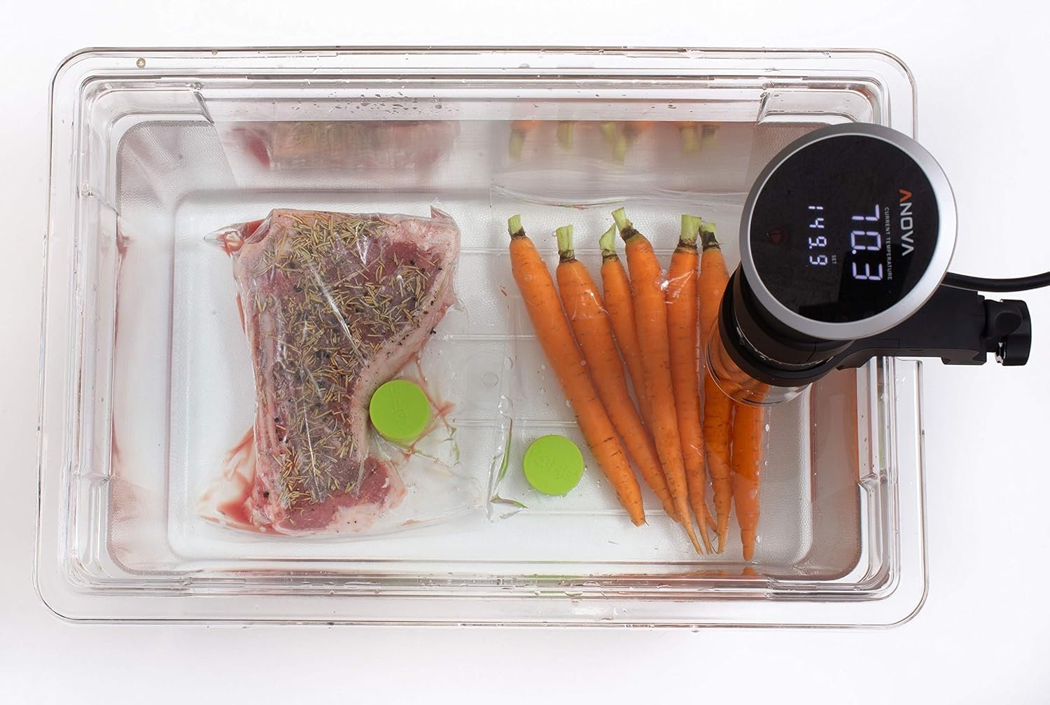 wholesale sous vide weighted magnets | powerful food safe magnets | keep sous vide bags fully submerged in a sous vide container | better than other sous vide accessories (matte black - 4 pack) factory & supplier oem