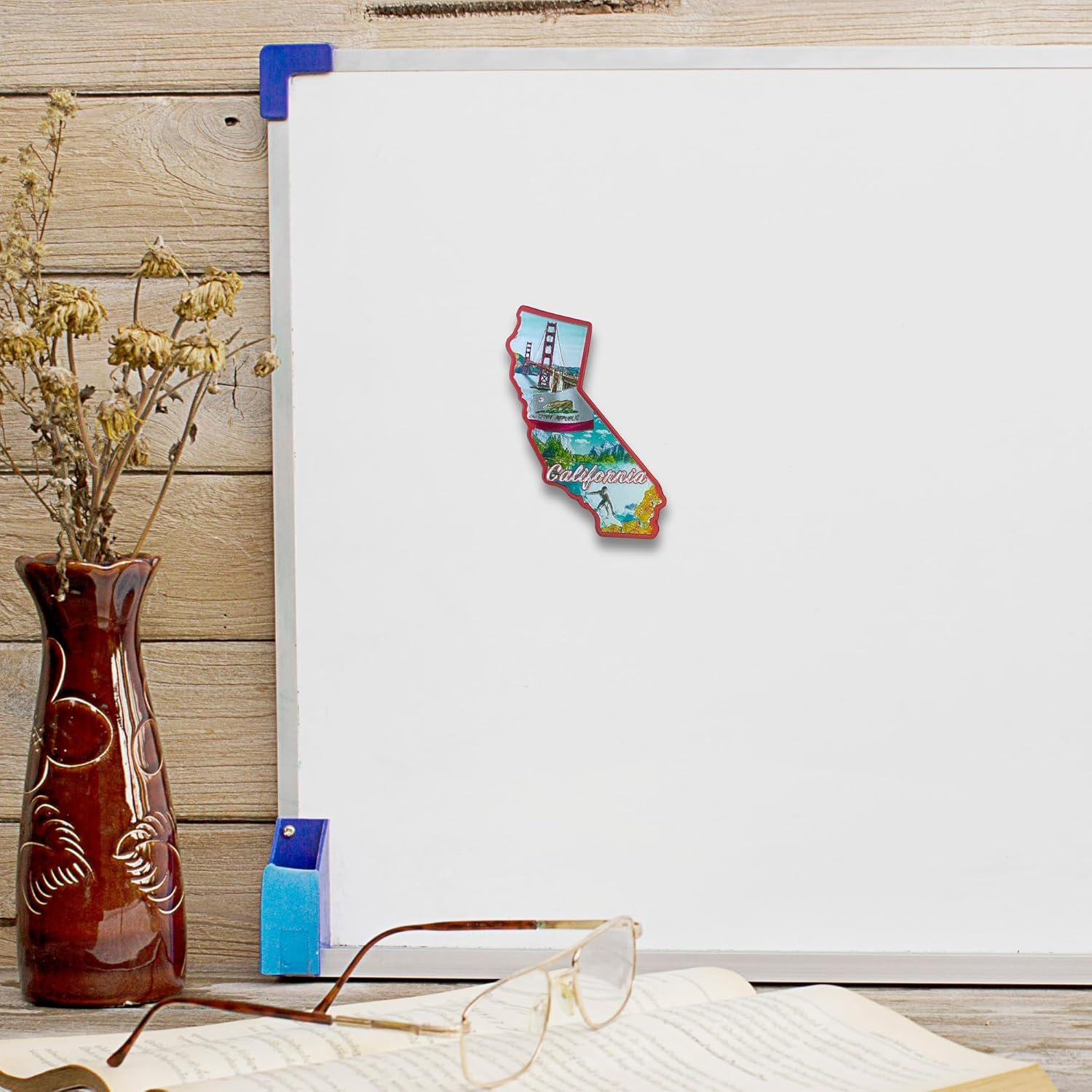 wholesale california state montage magnet, collectible souvenir keepsake, magnetic accessory for fridge, whiteboards and more, approximately 3 inches factory & supplier oem