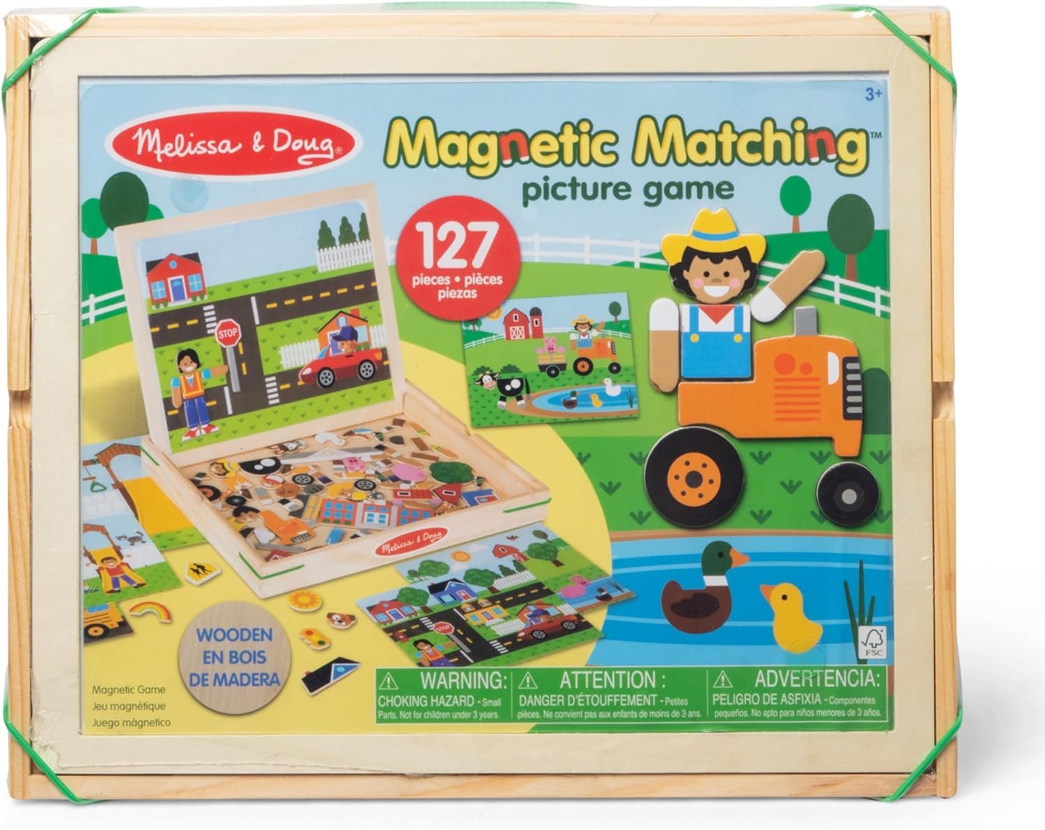 wholesale melissa & doug wooden magnetic matching picture game with 119 magnets and scene cards factory & supplier oem