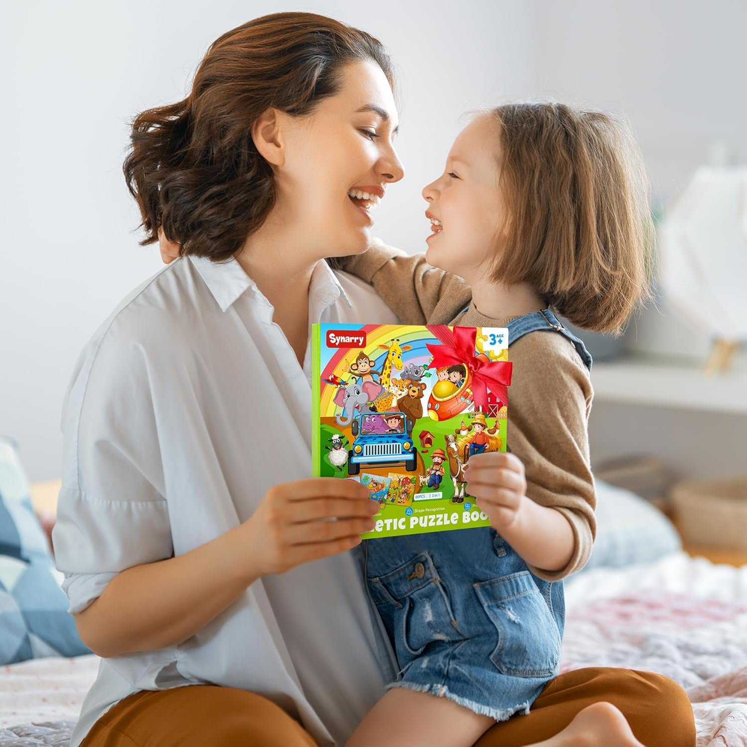 wholesale synarry magnetic puzzles for kids ages 3-5, 20 pieces toddler animal puzzles, children travel activity toys games for 3 4 5 6 years old kids boys girls in car airplane, learning magnet for road trip factory & supplier oem