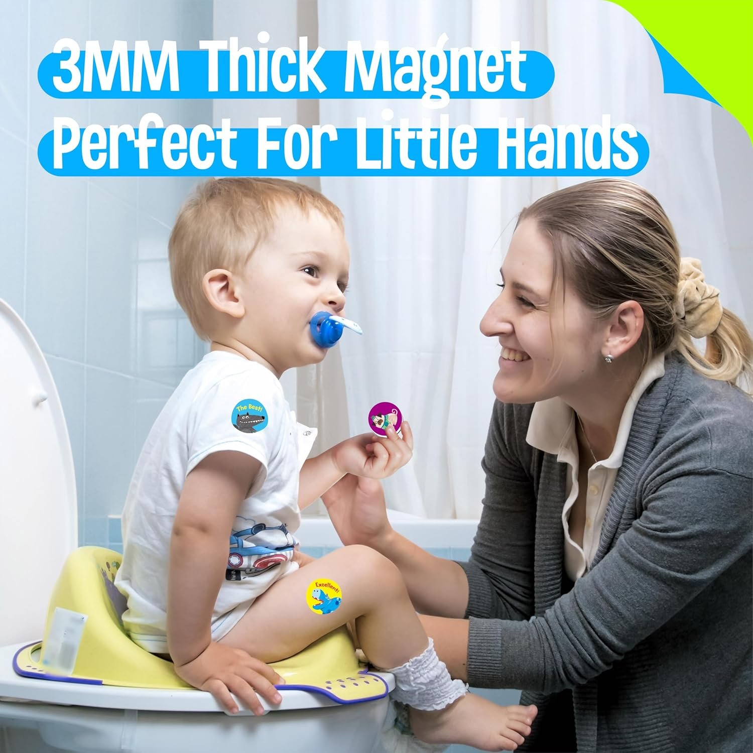 wholesale magnetic potty training chart, animals reward potty training chart with 50 reusable animal magnets plus 45 stickers and a storage bag, perfect for boys & girls, multiple toddlers (14.2” x 10”) factory & supplier oem
