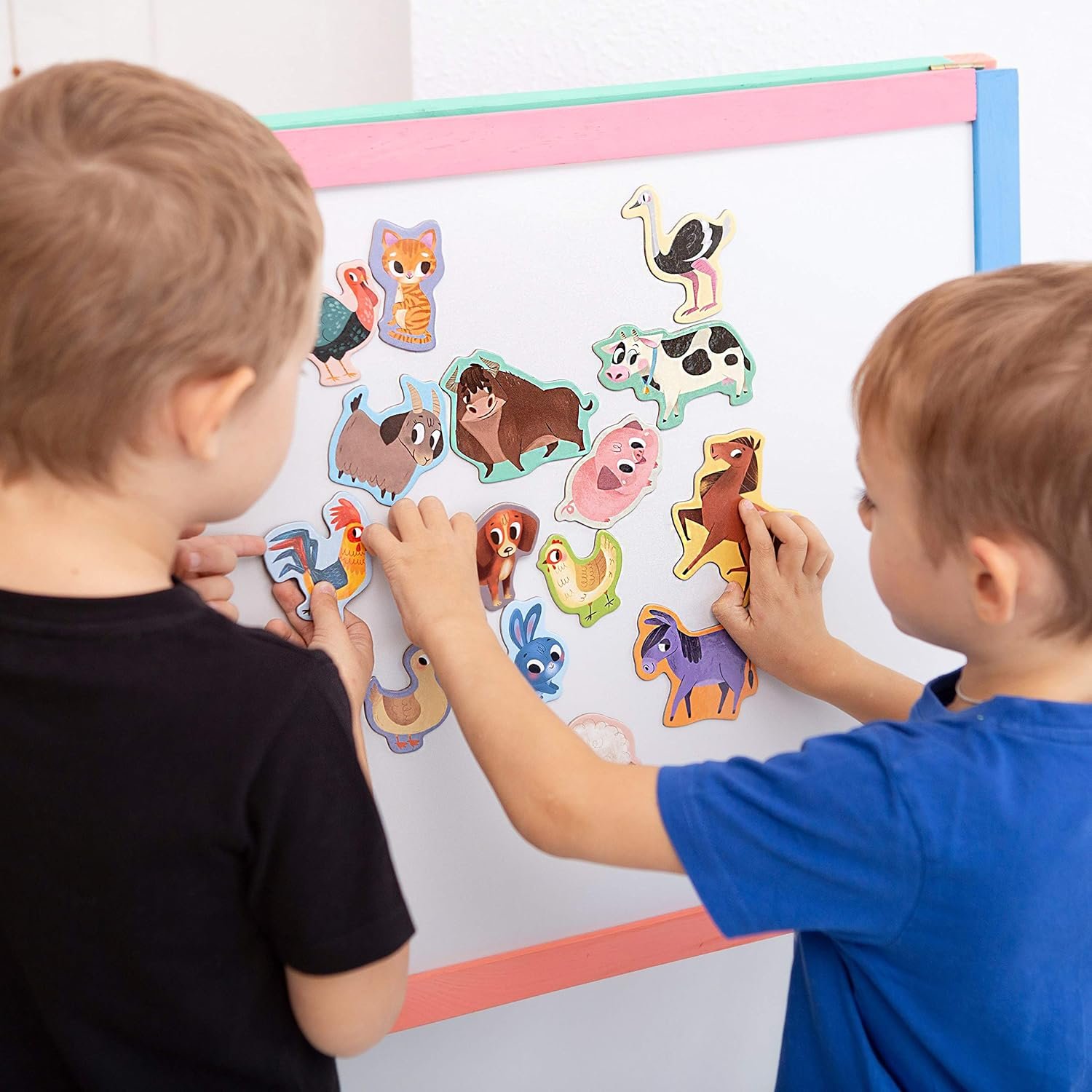 wholesale farm animal magnets -real large fridge magnets for toddlers- magnetic educational toys baby 3 year old baby learning magnets for kids- speech development toys - kid magnets for magnetic theatre factory & supplier oem