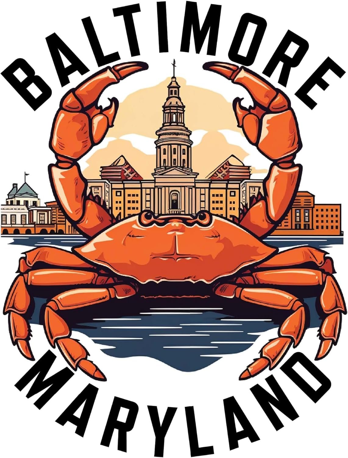 wholesale baltimore maryland d souvenir decorative flat magnet 4-inch factory & supplier oem