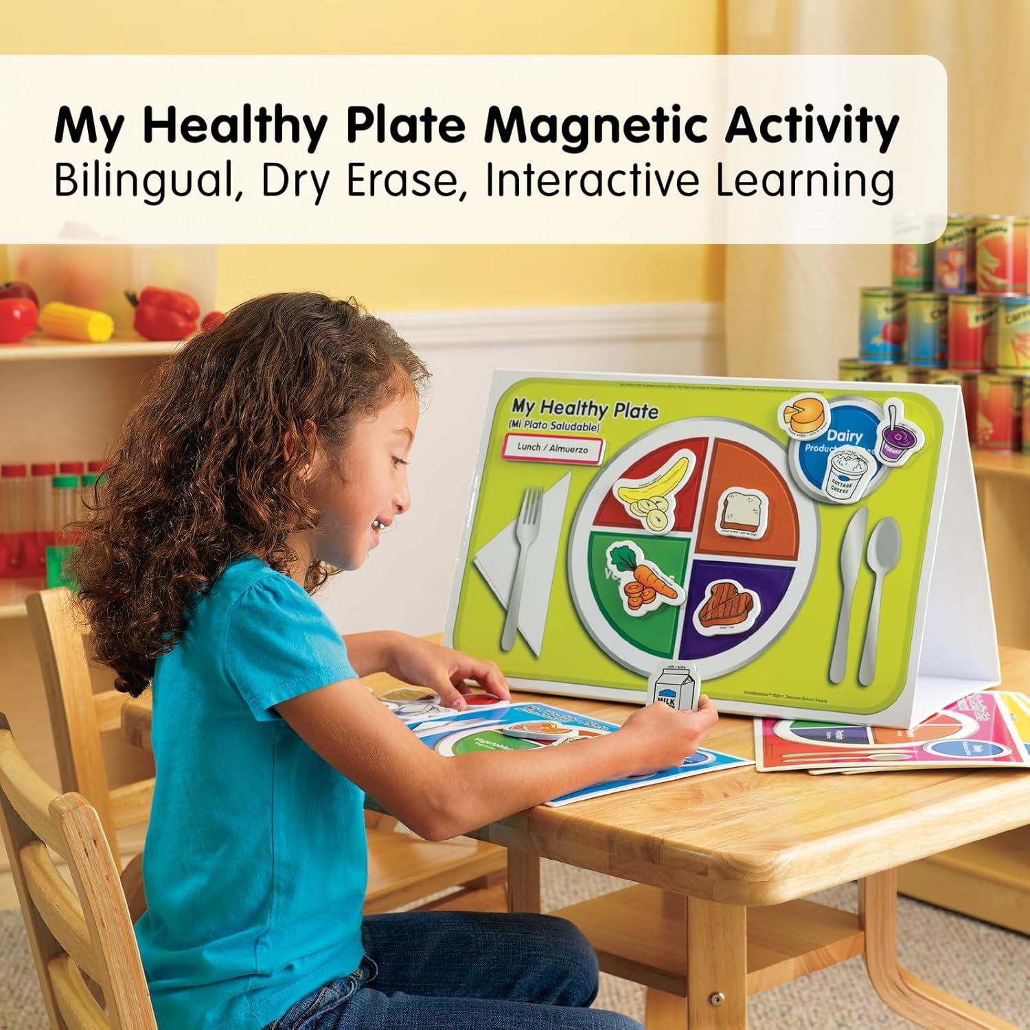 wholesale excellerations my healthy plate magnet nutrition and food activity set for kids pack of 4 factory & supplier oem
