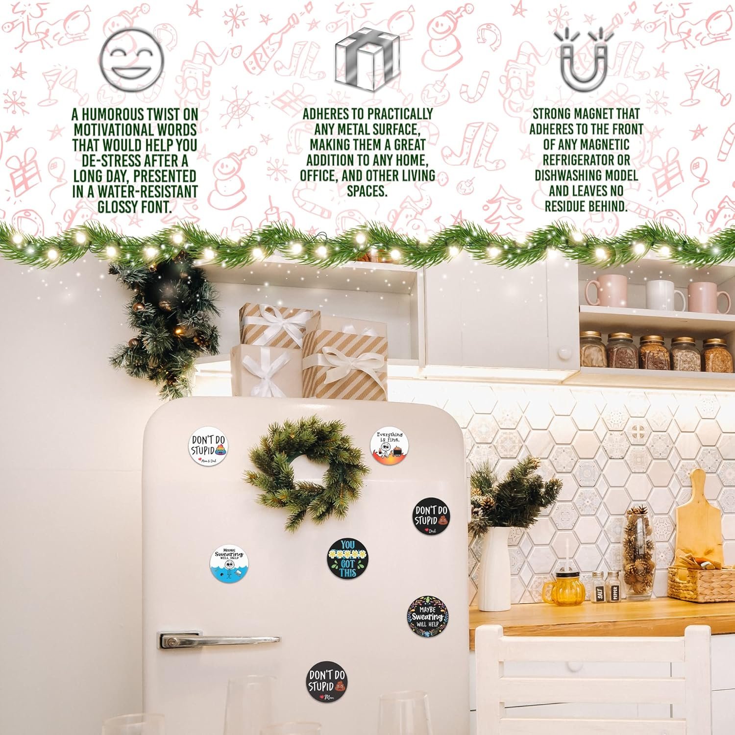 wholesale maybe swearing will help magnet for workspace decor - suitable for home, desks, lockers, and college spaces - ideal gift for friends, coworkers & family members - floral factory & supplier oem