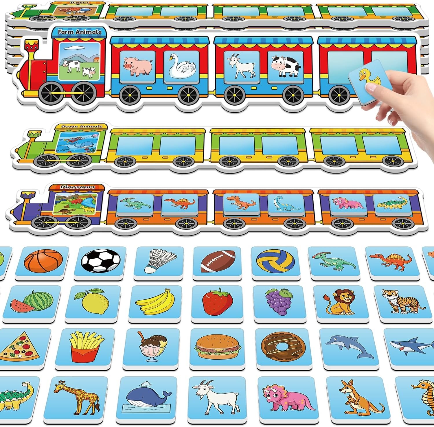 wholesale magnetic sorting toys,animal&vegetable&fruit&food&ball fridge magnets for kids,recognition games,toddler magnets for refrigerator whiteboard,matching game,preschool learning activity factory & supplier oem