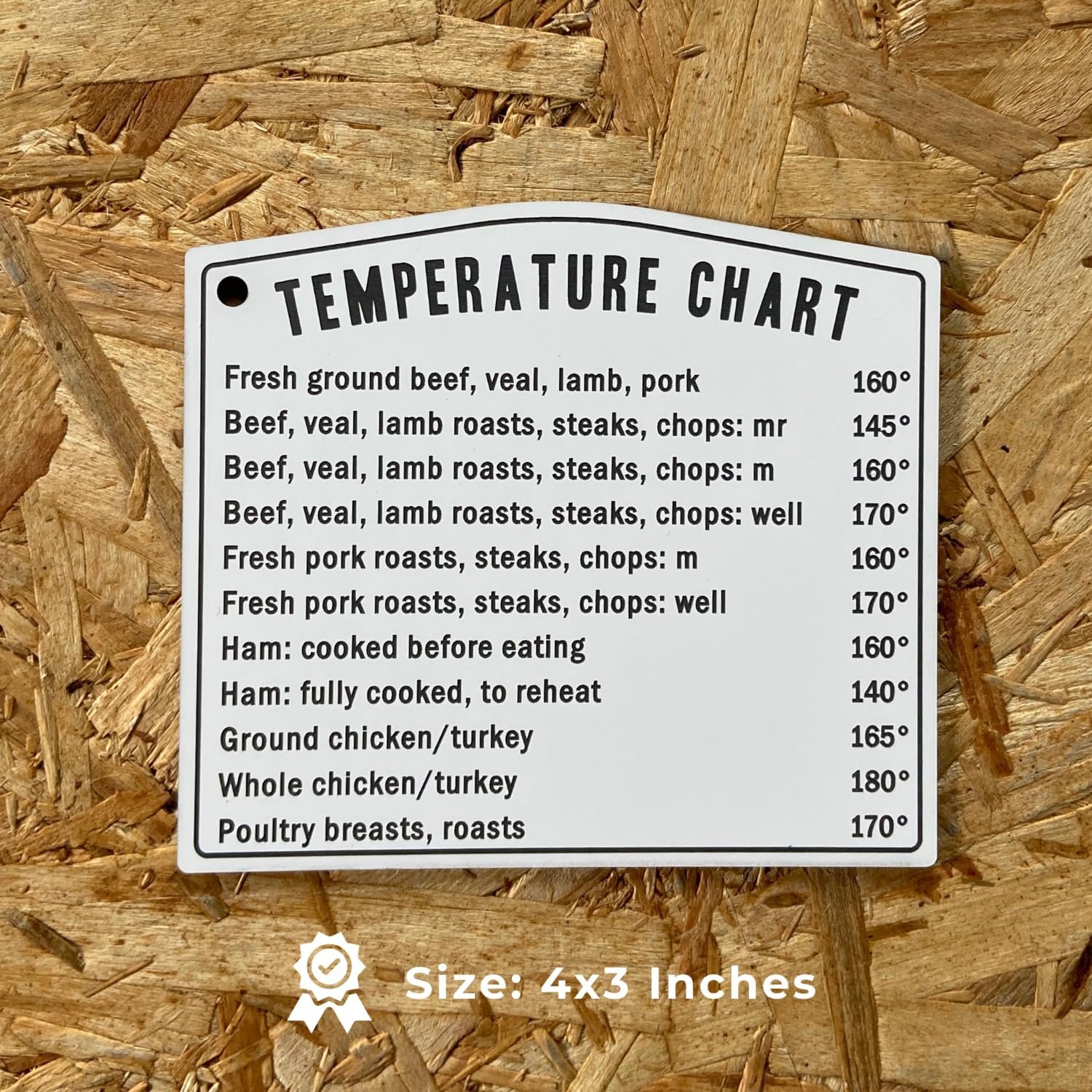wholesale kitchen temperature meat chicken fish chart magnet | must have for any chef | cups teaspoons tablespoon ounces and milliliters | magnetic cooking chart equivalents factory & supplier oem