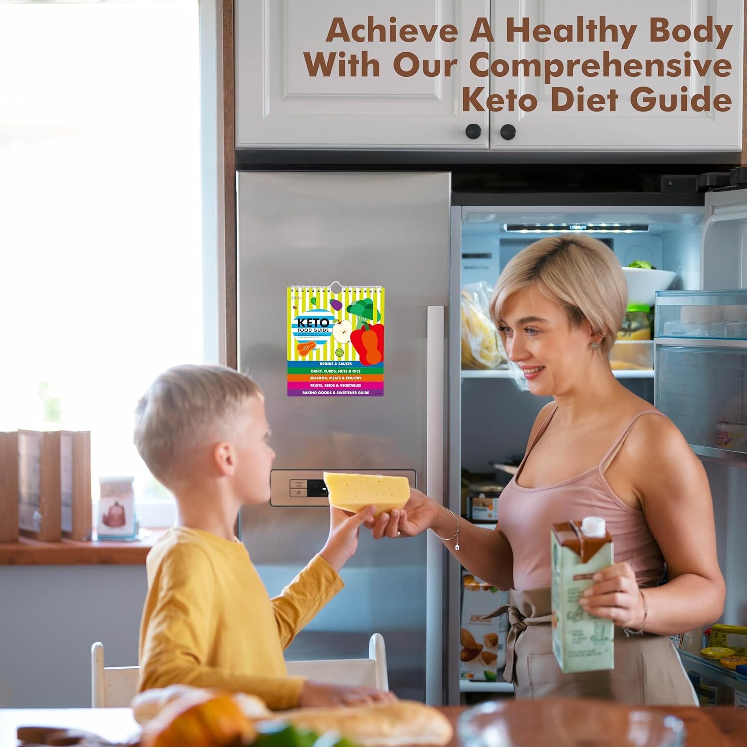 wholesale magnetic keto food cheat sheet, ketogenic food guide booklet with 72 removable blank labels weight loss planning tool low carb meal plan recipe guide keto diet for beginning factory & supplier oem