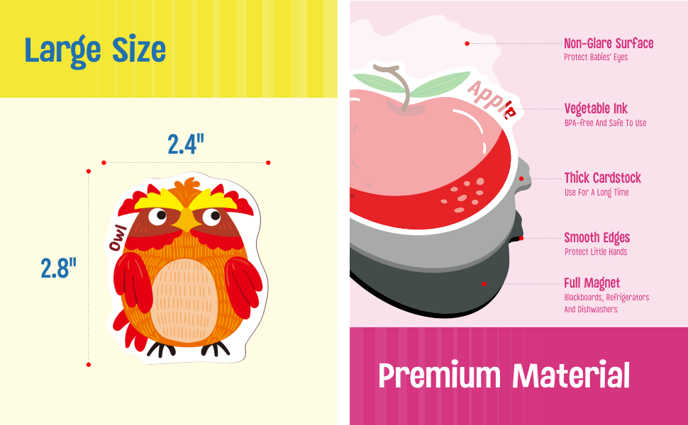 wholesale large magnetic letters and animals, educational learning tool for kids word recognition 52 pieces magnets include 26 colorful alphabet letters and corresponding cartoon images factory & supplier oem
