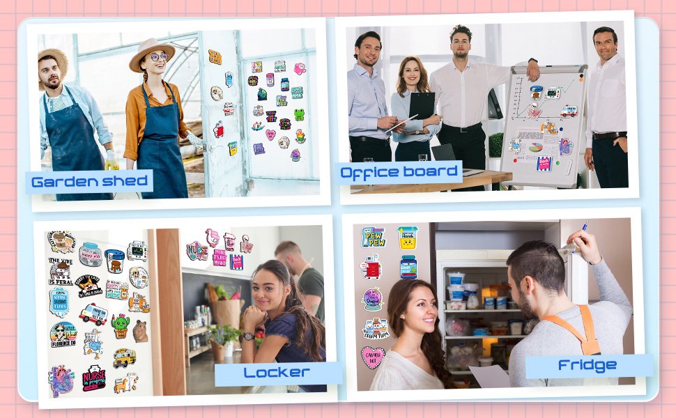 wholesale 25 pcs funny nursing magnets for locker whiteboard reusable medical themed magnets decal fun cool magnetic nurse week gifts for nurses fridge refrigerator office factory & supplier oem