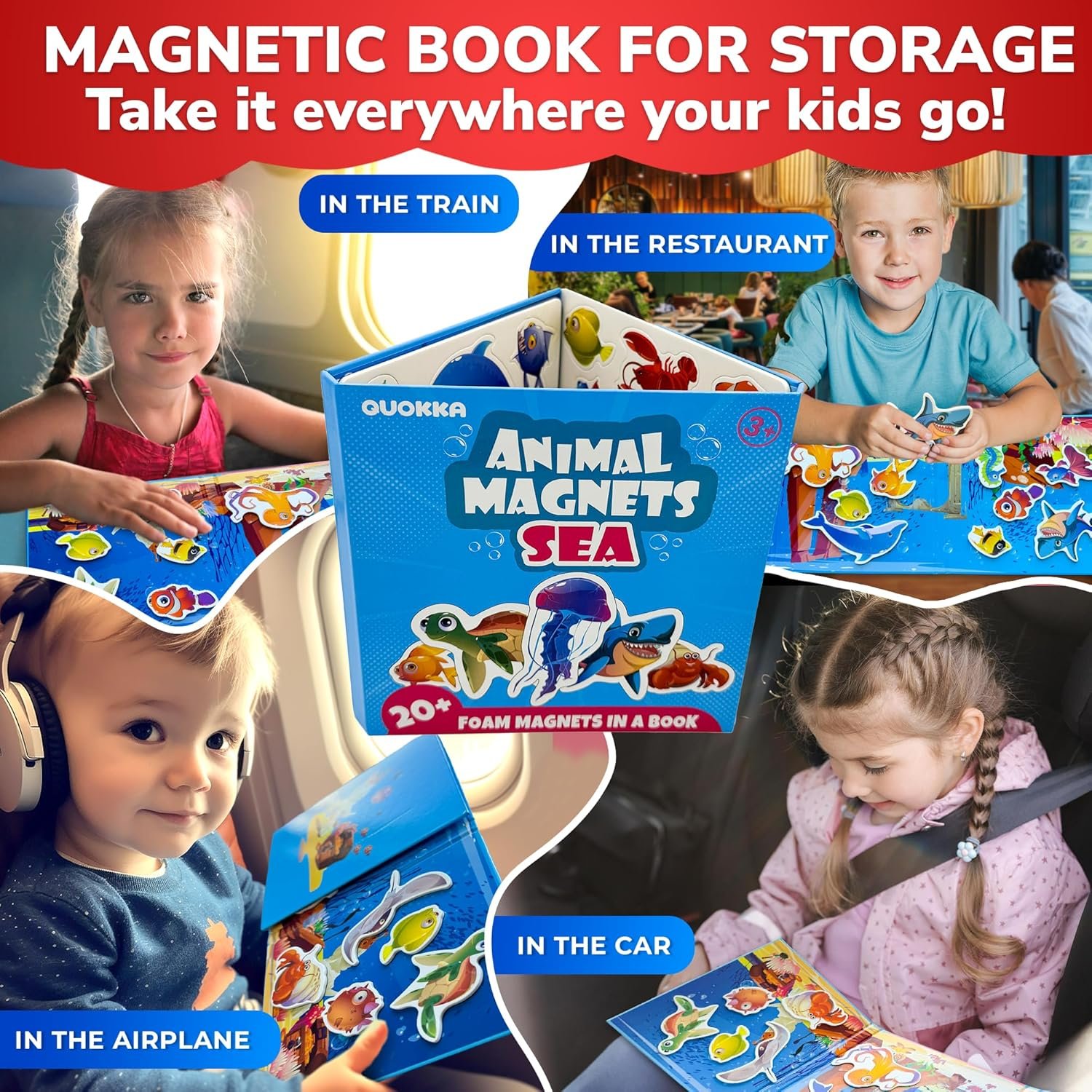 wholesale quokka travel magnetic puzzles for toddlers 1-3 – 20+pcs sea game with playbook – fun travel game toy for kids ages 3-5 – strong magnets for car activities – fun toddler puzzle ages 2-4 factory & supplier oem