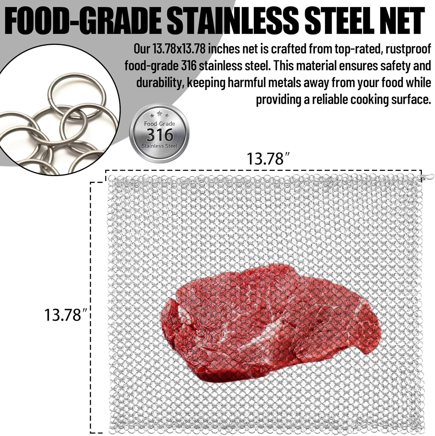 wholesale tongass 8-pcs silicone-coated sous vide magnets weights and food grade stainless steel sous vide mesh net for keeping bags submerged & prevent floating, powerful food safe weighted magnets factory & supplier oem
