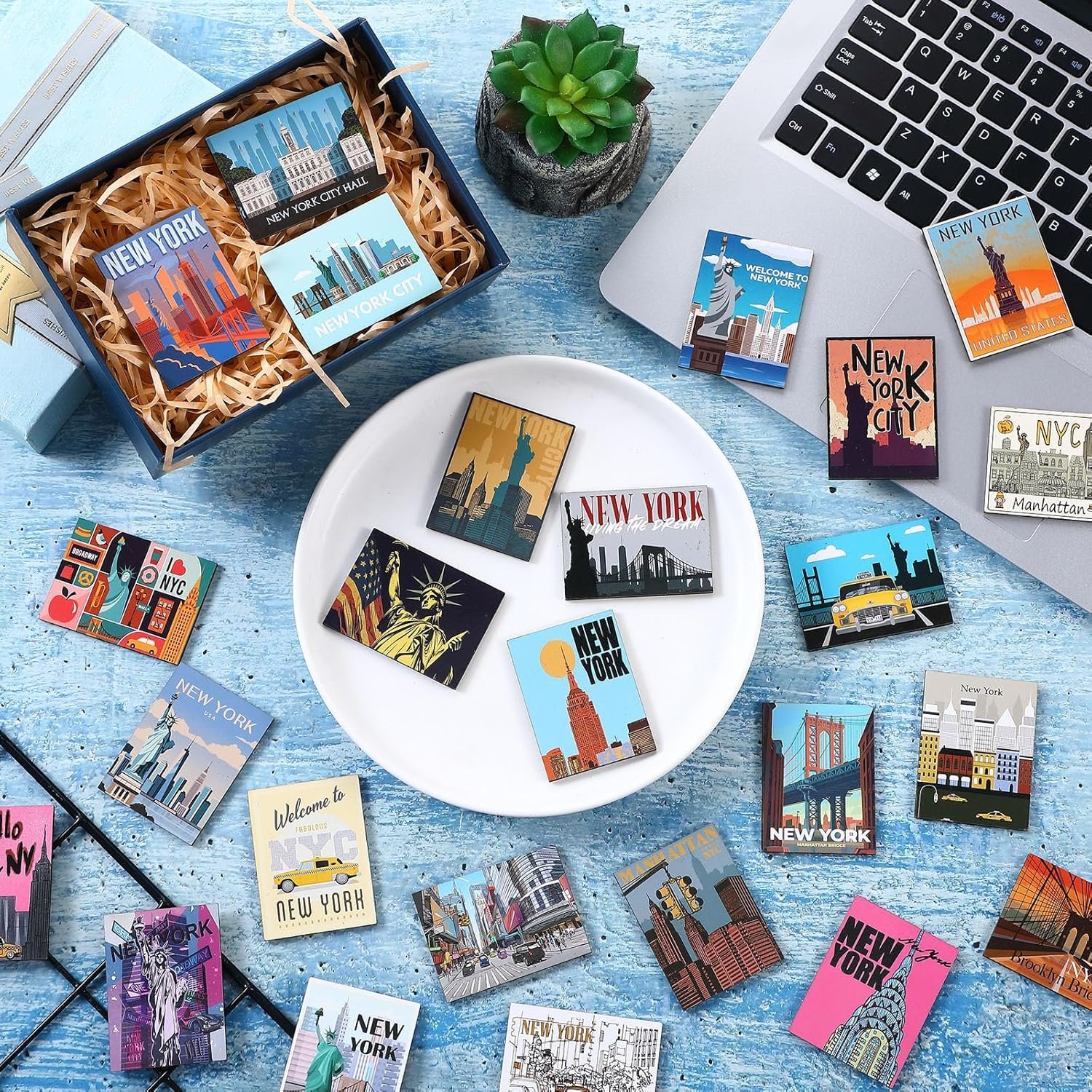wholesale xuhal 36 pcs new york fridge magnet new york souvenirs gifts refrigerator magnets home decoration accessories factory & supplier oem