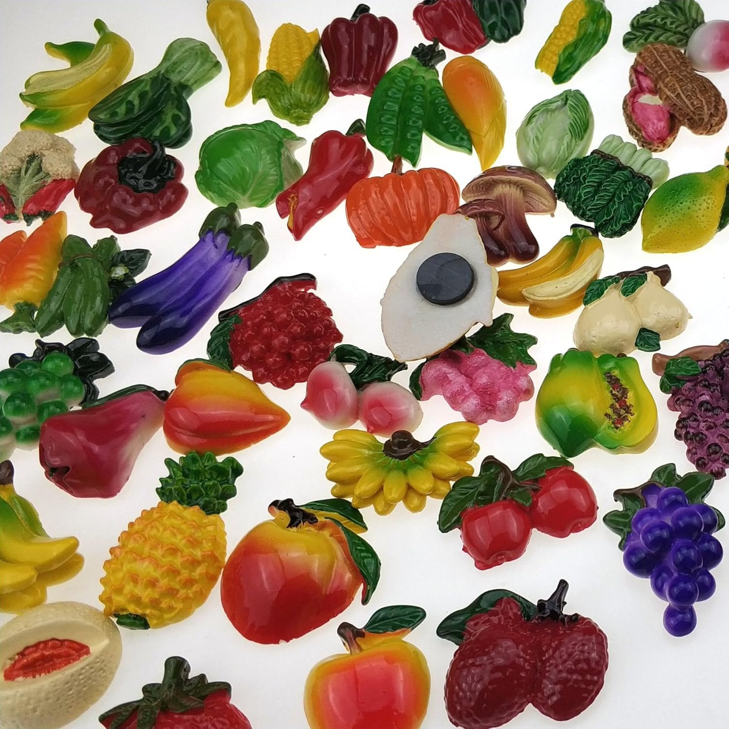 wholesale random 12pcs creative 3d resin fruit vegetables fridge magnets funny cute decoration refrigerator magnet accessories office school whiteboard magnet (random 12 styles (vegetables and fruits)) factory & supplier oem