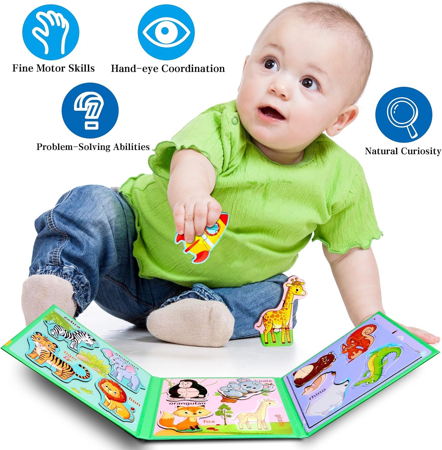 wholesale magnetic puzzles for kids ages 1-3, travel toddler puzzles ages 2-4 year, animal activities toy for boys & girls 3-5 yo - learning magnet gift for road trip factory & supplier oem