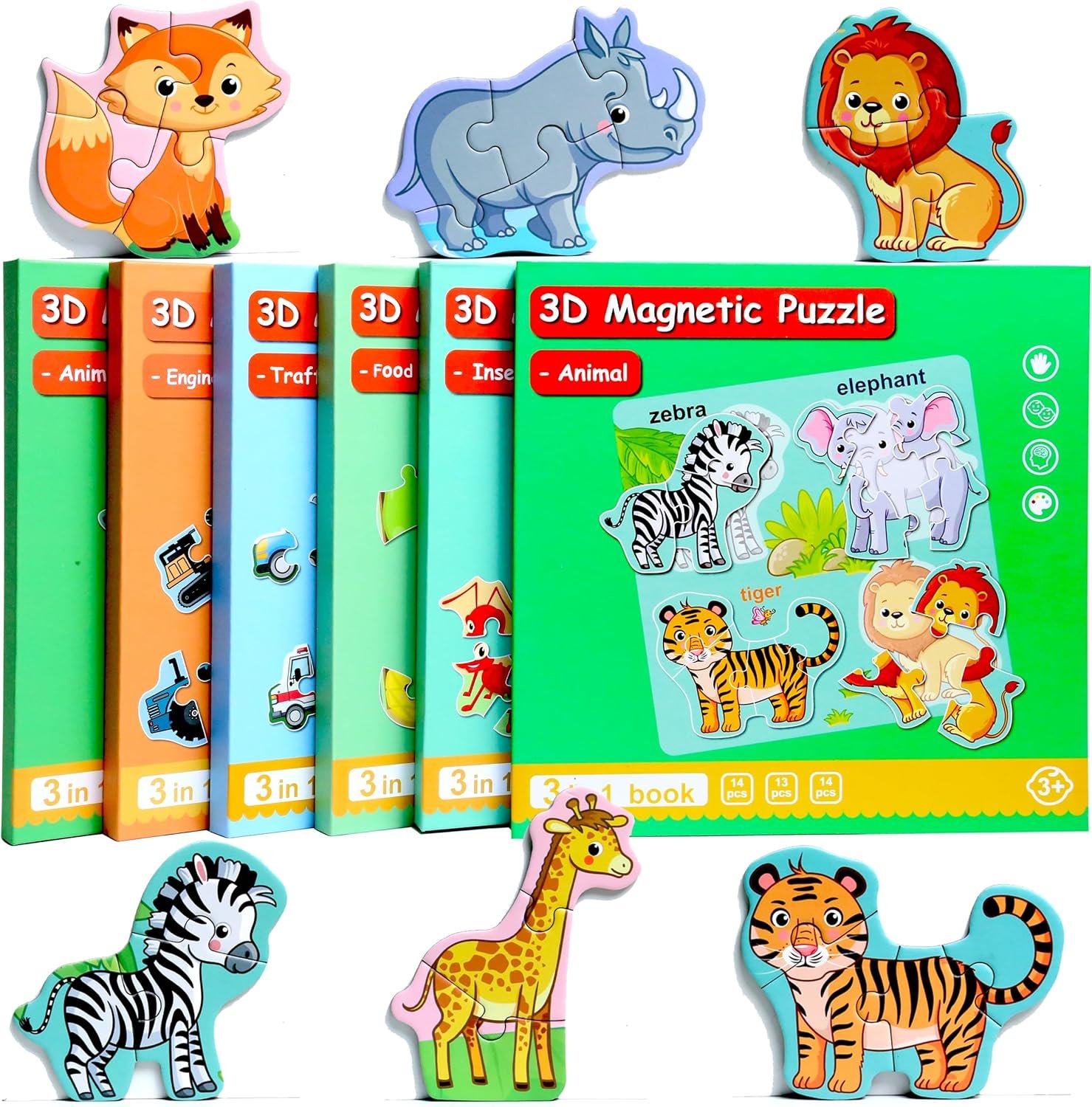 wholesale magnetic puzzles for kids ages 1-3, travel toddler puzzles ages 2-4 year, animal activities toy for boys & girls 3-5 yo - learning magnet gift for road trip factory & supplier oem