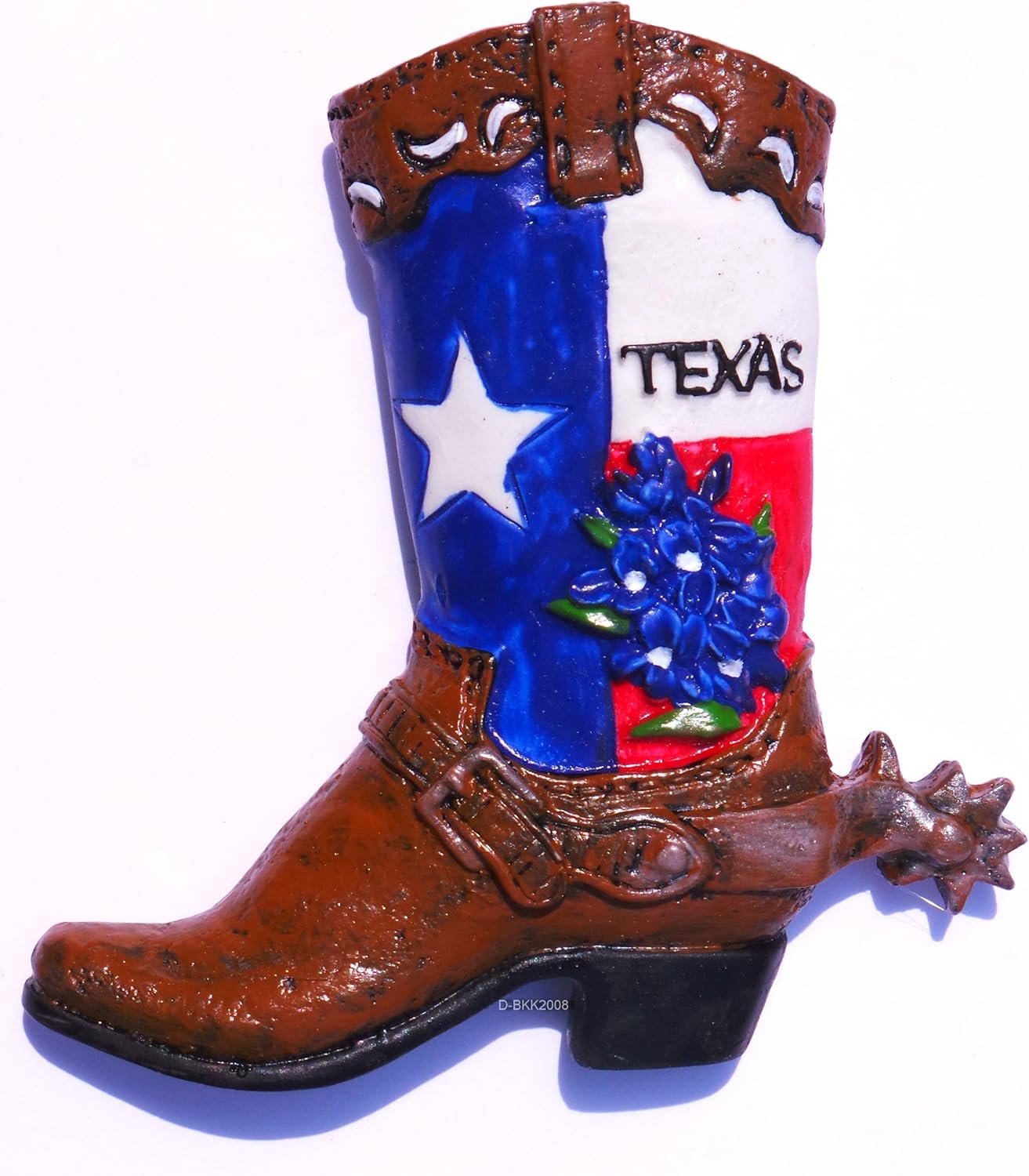 wholesale texas cowboy boot united states, souvenir thailand 3d resin toy fridge magnet factory & supplier oem