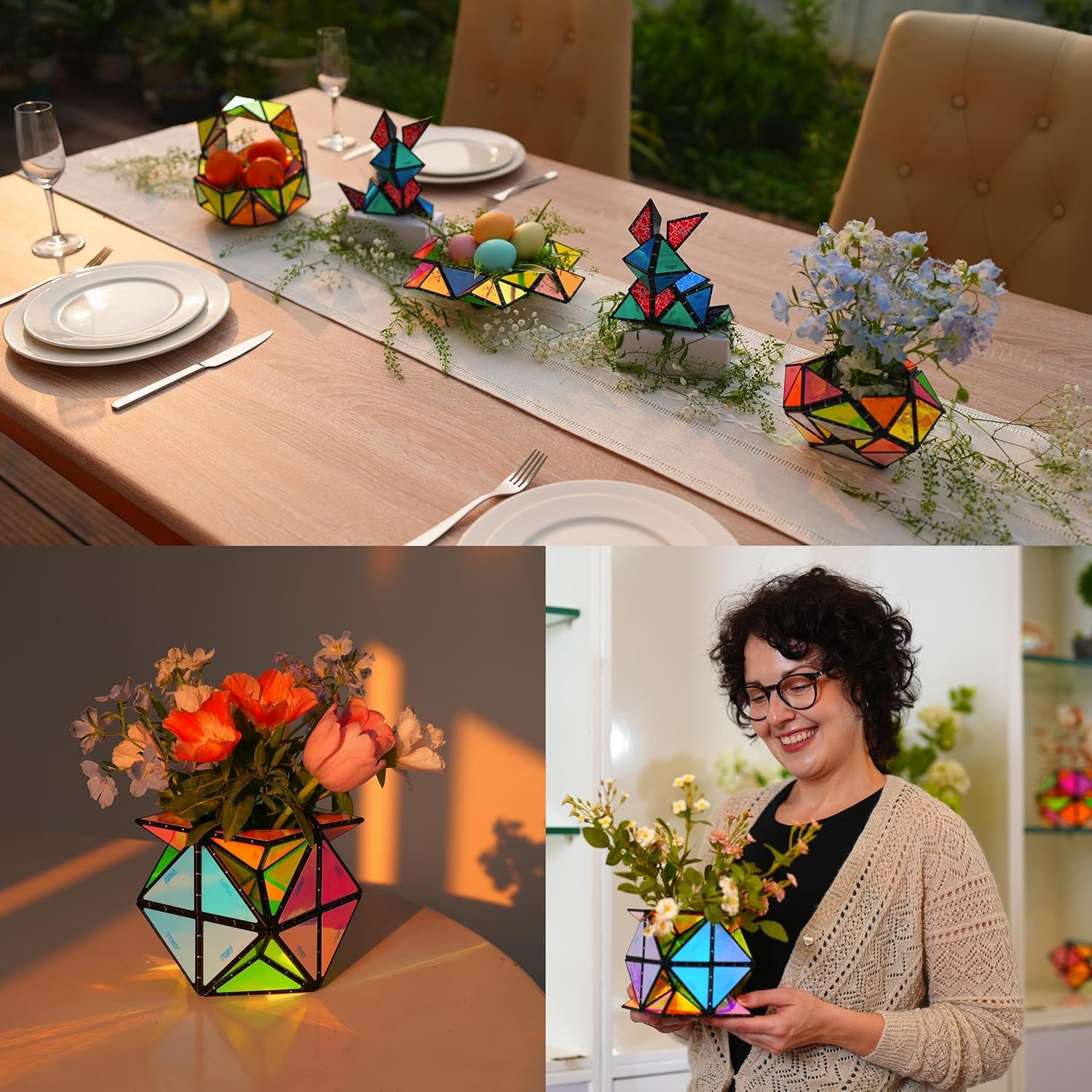 wholesale tosy magnet pyramid stone - 1 cube transforms into 1 billion shapes, 12 pieces, 243 rare earth magnets, holographic design magnet tiles creative puzzle steam toy, 2-pack factory & supplier oem