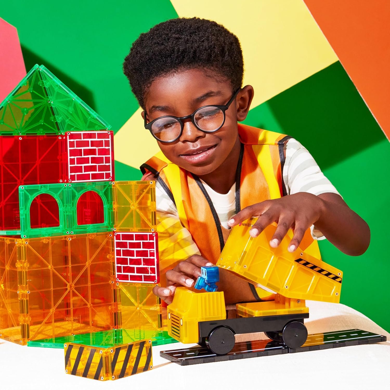 wholesale magna-tiles builder xl 50-piece magnetic construction set, the original magnetic building brand factory & supplier oem