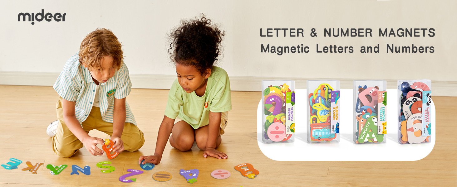 wholesale mideer magnetic alphabet, 26 uppercase & 26 lowercase letters, cute animal magnets for fridge, educational abc spelling learning tools games toys refrigerator magnet for kids, toddlers 3 4 5 years old factory & supplier oem