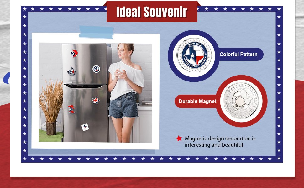 wholesale konohan texas magnet for refrigerator bulk metal magnet souvenirs gifts magnetic travel collectible decorative souvenirs for adults craft(texas 2,12 pcs) factory & supplier oem