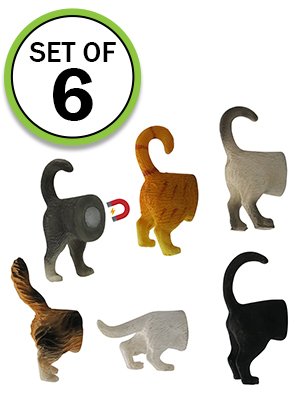 wholesale evelots cat butt magnets for refrigerator -6 pack- funny novelty magnet for hanging notes, photo, key in kitchen, office, locker factory & supplier oem