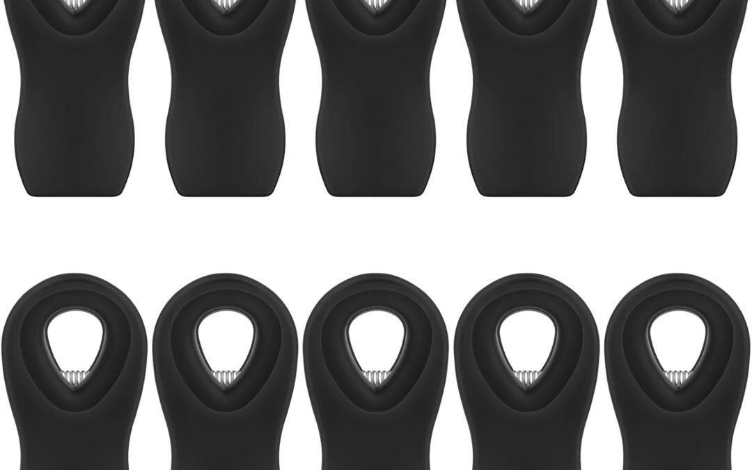 Wholesale 10 Pack Magnetic Chip Clips, Black Plastic Food Clips with Magnet for Refrigerator Factory & Supplier OEM