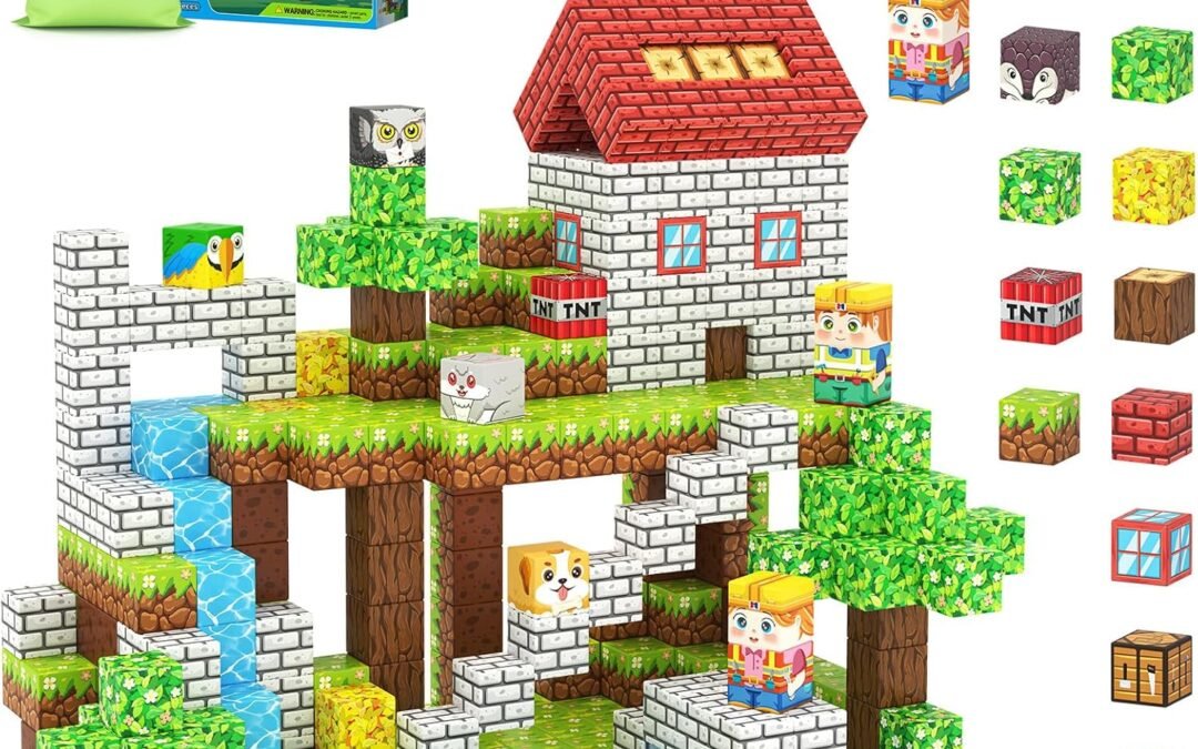 Wholesale 100PCS Magnetic Blocks with Forest Animals Toys, Build Mine Magnet World Set, Magnetic Tiles Building for Boys & Girls Age 4-8 5-7, STEM Montessori Sensory Toys for Toddlers Kids Gifts 3+ Years Old Factory & Supplier OEM