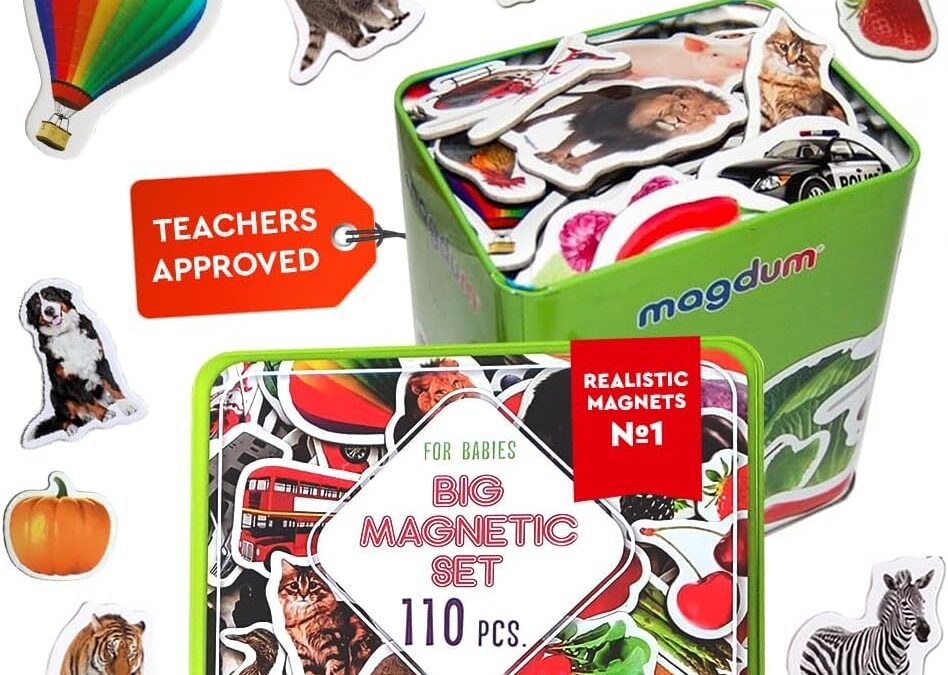 Wholesale 110 Fridge Magnet for Toddlers in Gift Tin Box Kids Magnets for Fridge – Realistic Magnetic Animals for Refrigerator – Safe Educational Materials for Baby: Zoo, Farm, Fruits, Vegetables, Transport Factory & Supplier OEM