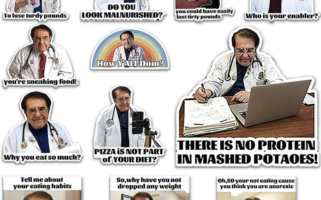 Wholesale 12 Large Dr Now Magnets – 3.7”3.7” Fridge Decor – Funny Dr Nowzaradan Motivational Healthy Diet Magnets Factory & Supplier OEM