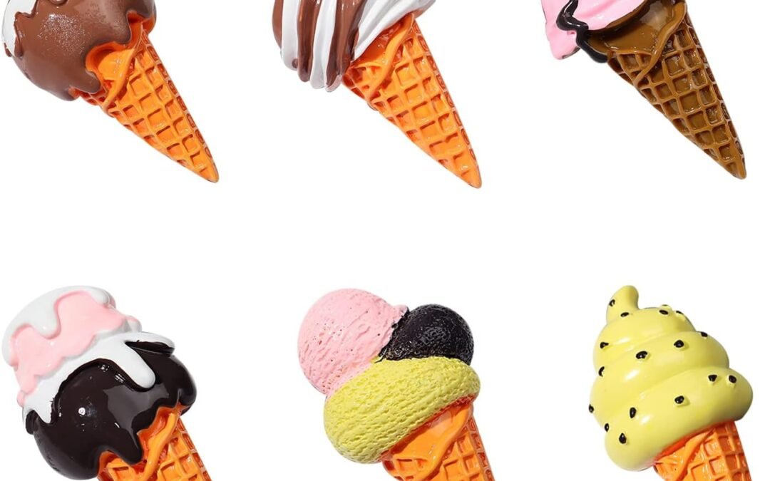 Wholesale 12 Pcs Refrigerator Magnet, Magnetic Sticker 3D Resin Ice Cream Refrigerator Magnets Decorative Fridge Magnets for Kitchen Home Decoration Office Whiteboard Factory & Supplier OEM