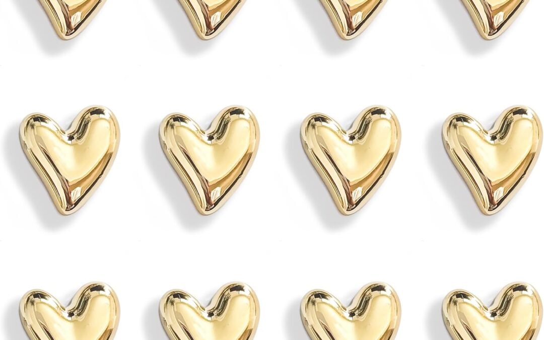 Wholesale 12PCS Refrigerator Magnets Gold Magnets for Fridge 0.83in Small Love Heart Cute Decorative Magnet Set for Home Kitchen Office Whiteboard Decor Factory & Supplier OEM