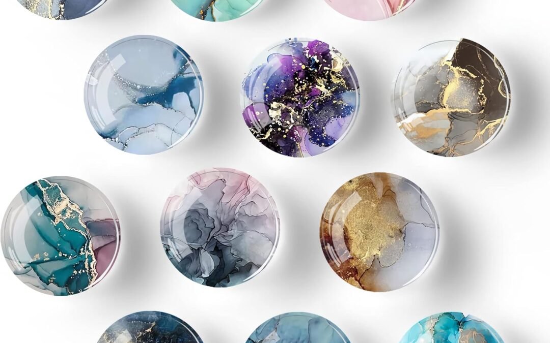 Wholesale 12Pcs Glass Strong Magnetic Refrigerator Magnet Fridge Sticker,Marble Crystal Fridge Magnets Decoration for Crafts,Fridge Magnets for Kitchen, Office Whiteboard, Cabinet and Dishwasher Factory & Supplier OEM