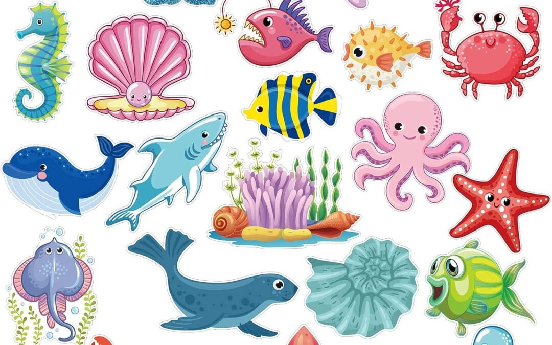 Wholesale 24 Pcs Ocean Cruise Door Decorations Magnetic Sea Animal Car Magnets Fish Fridge Magnets for Door Animal Turtle Crab Magnet Stickers for Car (Sea Animals) Factory & Supplier OEM