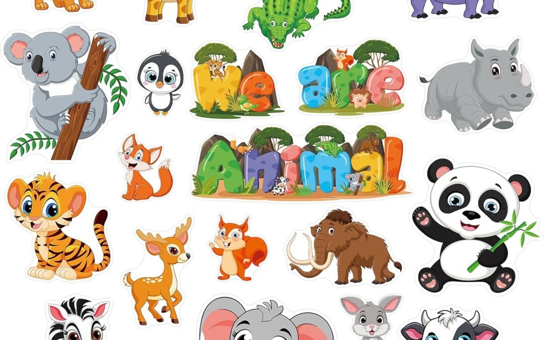Wholesale 25Pcs Animals Refrigerator Magnets, Cartoon Elephant Lion Tiger Magnet Stickers Decals Animals Fridge Magnets for Home School Office Decorations Factory & Supplier OEM