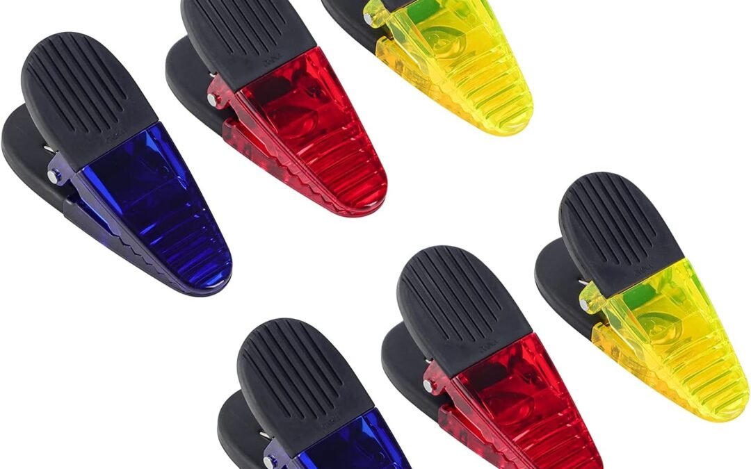 Wholesale 3-1/4″ Length Plastic Refrigerator Magnet Clips Sets，Magnet Paper Clips, Snacks Bag Clips，Multipurpose Clips – Set of 6 (Multi Color) Factory & Supplier OEM