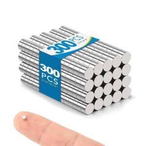 300 Pack Small Magnets,3x3mm Refrigerator Magnet Rare Earth Magnet Neodymium Magnets for Crafts, Whiteboard, Kitchen Cabinet