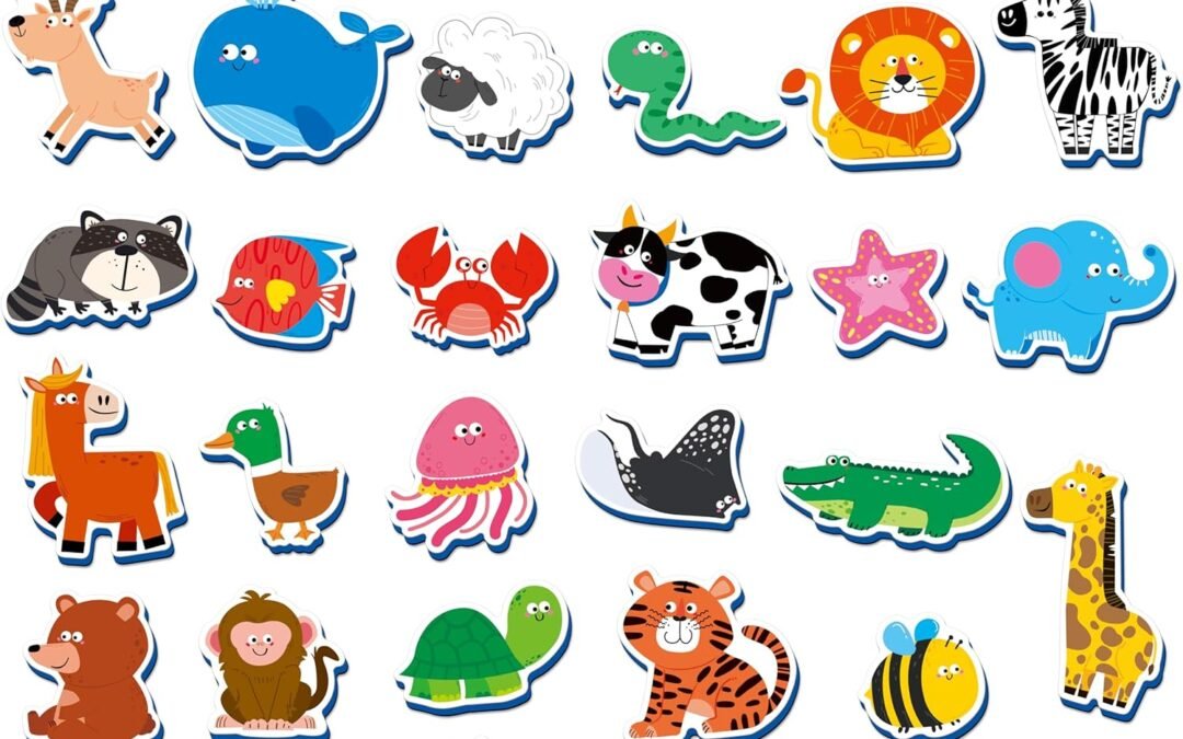 Wholesale 35 PCS Animal Magnets, Adorable Magnetic Animal -Wild Animal, Farm Animal & Marine Animal-Thick Foam Refrigerator Magnets Cute Educational Learning Toys for Kids 3+ Factory & Supplier OEM