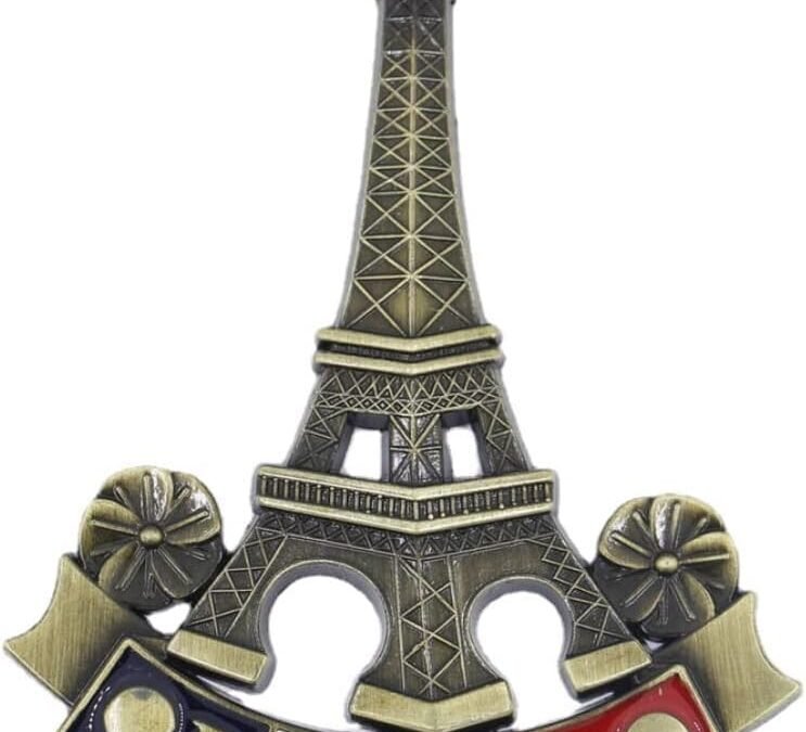 Wholesale 3D Metal Eiffel Tower Paris Magnet, Silver, 1 Count, 1 inch x 1 inch x 0.2 inch, Classical, Vintage, Refrigerator Magnet Factory & Supplier OEM