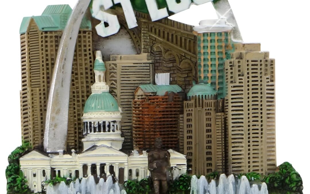 3D Resin St. Louis Magnet 2.5 Inches