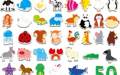 Wholesale 50 PCS Animal Magnets, Adorable Magnetic Animal -Wild Animal, Farm Animal & Marine Animal-Thick Refrigerator Magnets Cute Educational Learning Toys for Kids 3+ Factory & Supplier OEM