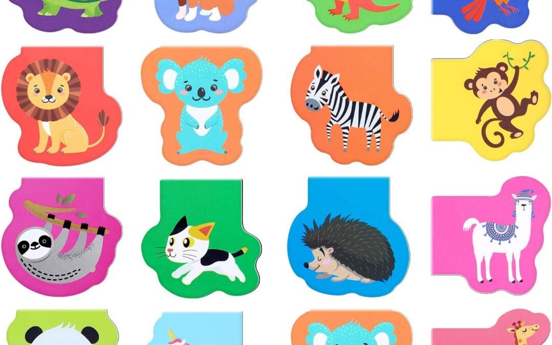 Wholesale 60 Pieces Magnetic Bookmarks Cute Animal Magnet Page Markers Cartoon Page Clips Bookmark for Kids Student Office Reading Stationery Rewards Supplies Factory & Supplier OEM