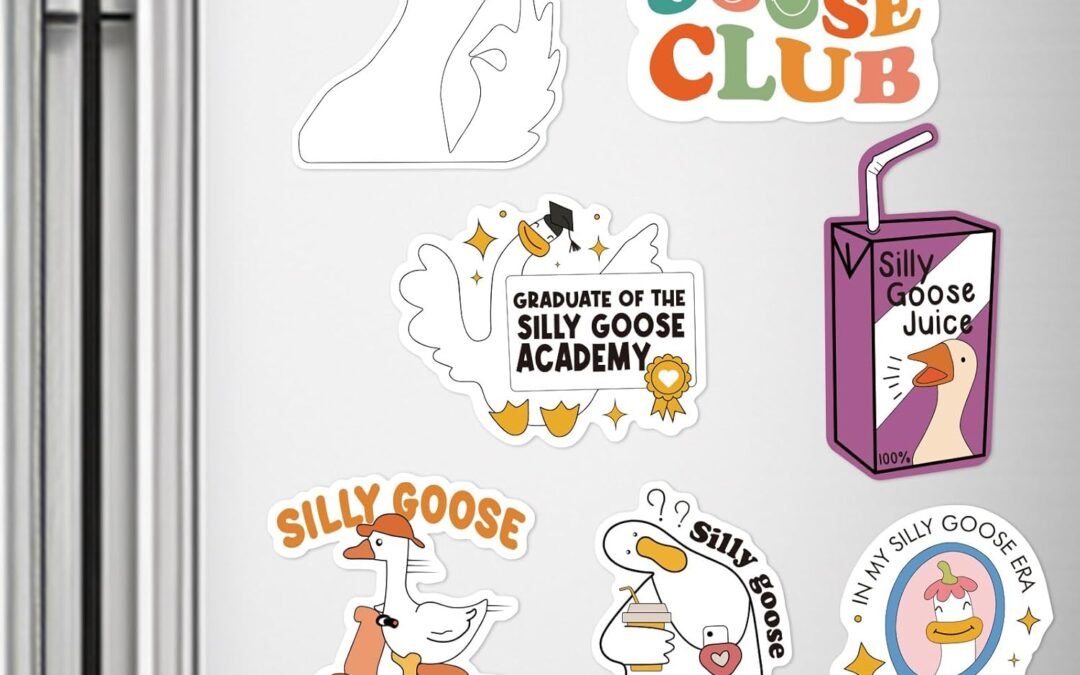 Wholesale 8 Pcs Funny Goose Magnets, Cute Cartoon Animal Meme Magnet for Home Kitchen Office, Silly Goose Magnets for Refrigerators, Toolboxes, Lockers, Refrigerator Magnet Factory & Supplier OEM