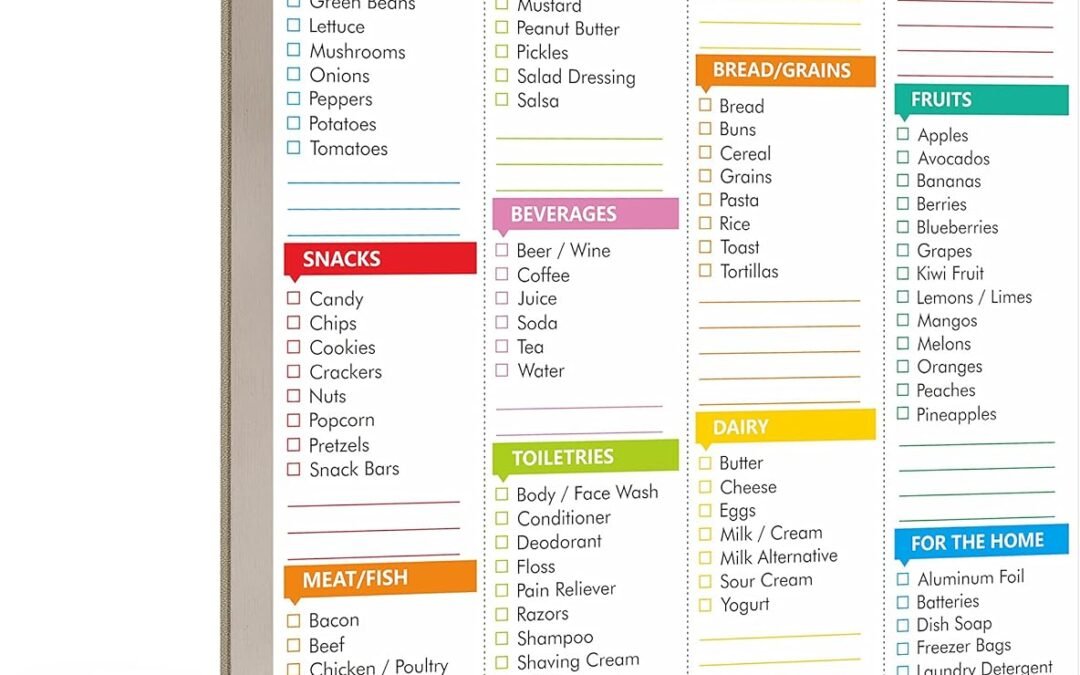 Wholesale 90 Sheets Fastcheck Grocery List Magnet Pad, 110 Printed Common Food for Fridge and Blank Grocery Shopping Spaces for Home. Size 6”x 9” Factory & Supplier OEM