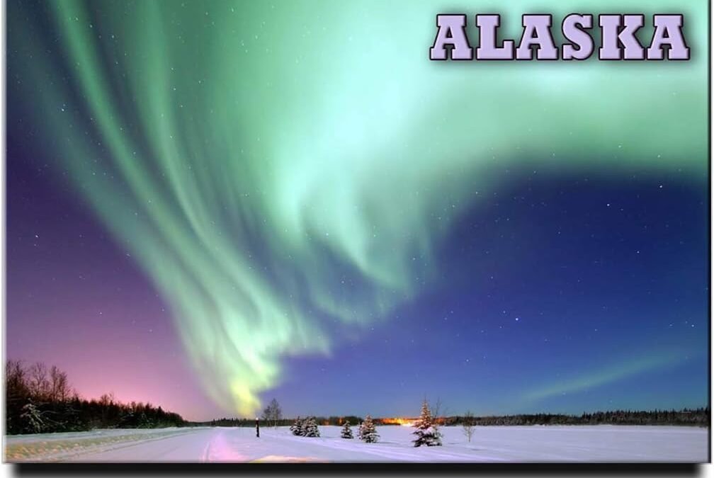Wholesale Alaska Fridge Magnet Polar Light Aurora Travel Souvenir Factory & Supplier OEM