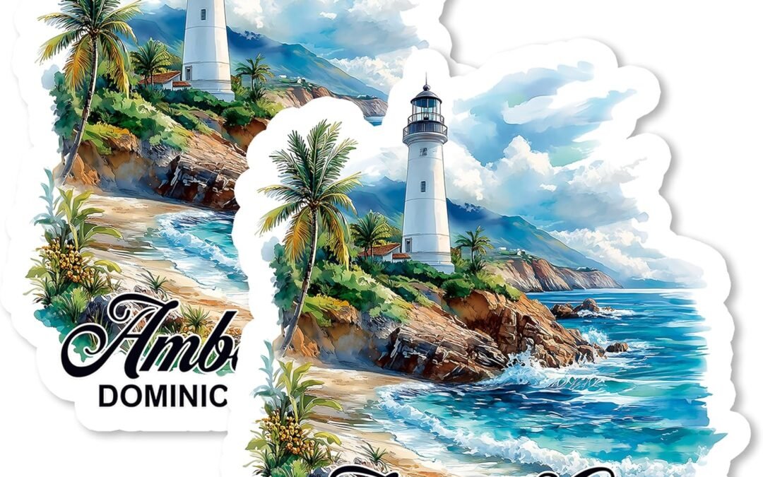 Wholesale Amber Cove Dominican Republic Magnet 4 Inch 2-Pack – Strong Vinyl Decorative Travel Magnets for Fridge Locker Kitchen Office – Cute Fun Aesthetic Cool Durable & Long-Lasting Souvenir ID44999 Factory & Supplier OEM