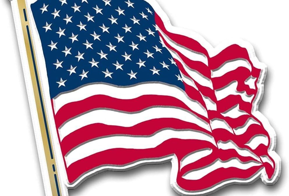 Wholesale American Flag Magnet (Waving) by Classic Magnets, Collectible Souvenirs Made in The USA Factory & Supplier OEM
