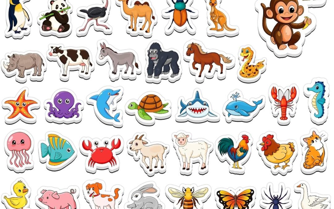Wholesale Animal Magnets, 50 PCS Fridge Magnets for Kids, Refrigerator Magnets for Toddlers Farm Animals Wild Zoo Sea Ocean Animals Educational Learning Magnetic Toys for Whiteboard Baby Preschool Factory & Supplier OEM