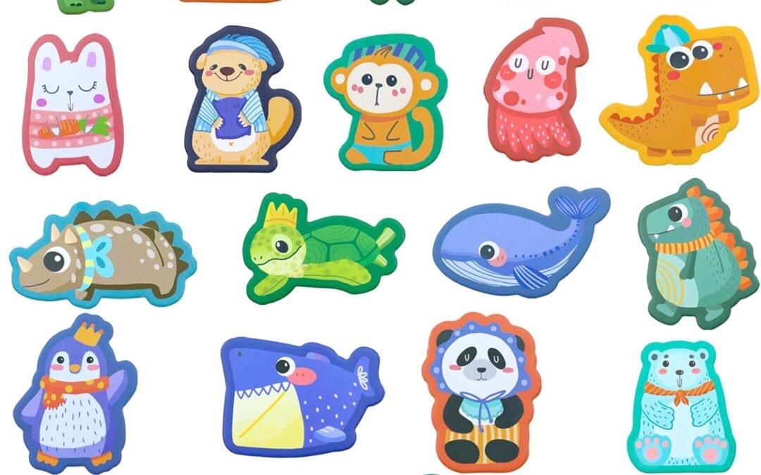 Animal Magnets for Fridge, Large Fridge Magnetic for Toddlers, 22PCS Baby Magnets for Refrigerator, Learning Toy for Kids