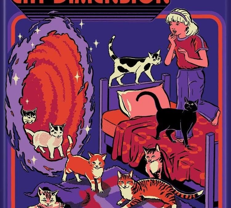 Ata-Boy Steven Rhodes Portal to The Cat Dimension 2.5" X 3.5" Magnet for Refrigerators and Lockers